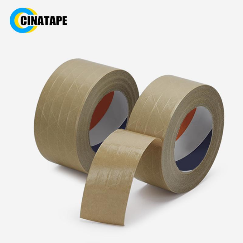 Water free reinforced kraft paper tape